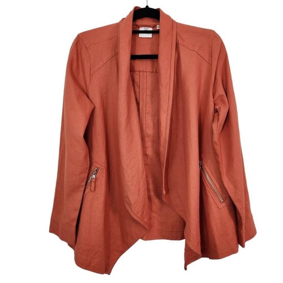 Rafaella open jacket/blazer orange size medium - Picture 1 of 5